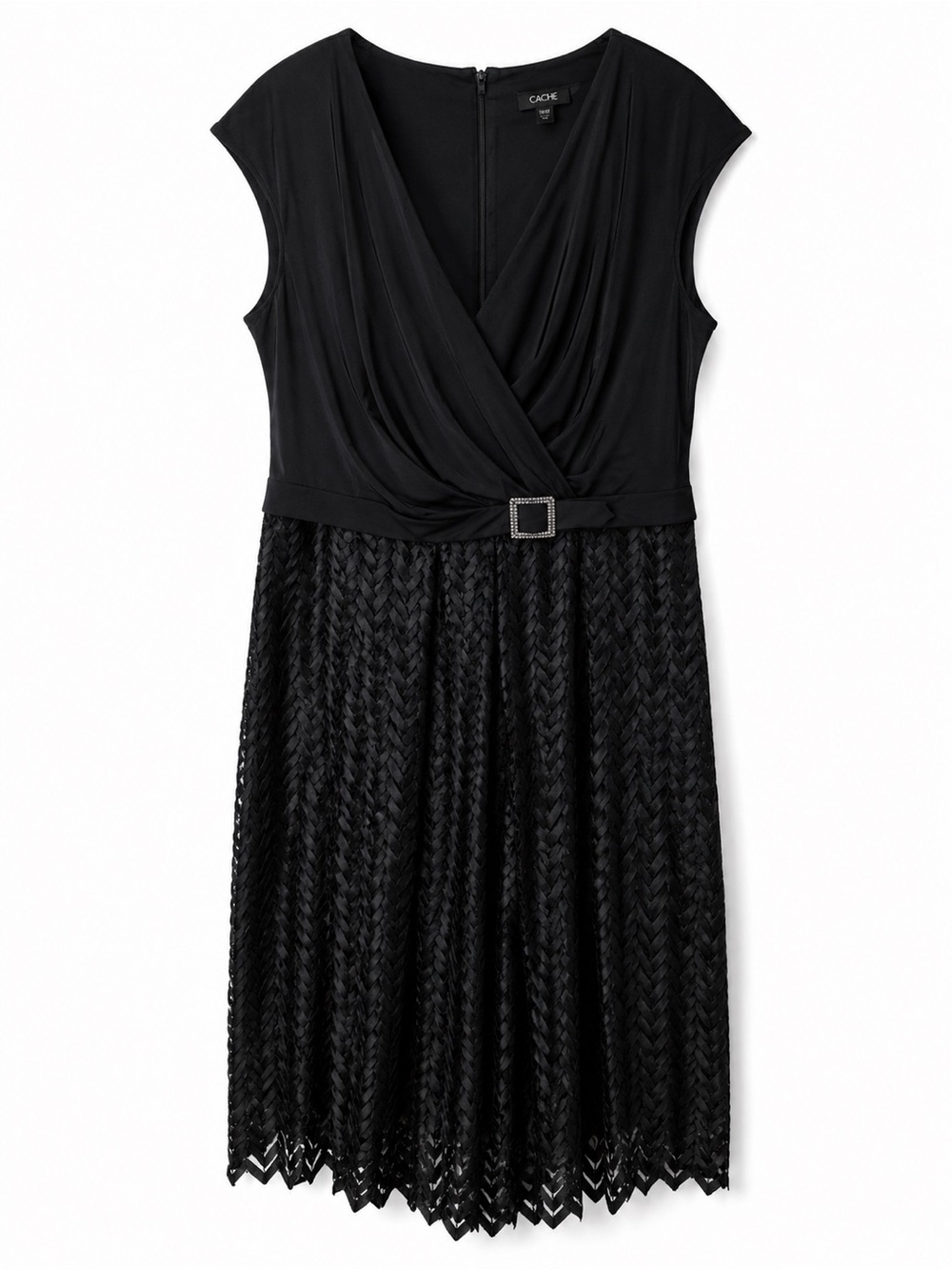 Cache Black Formal Evening Gown 16W Plus Size Mother of the Bride Cocktail NWT